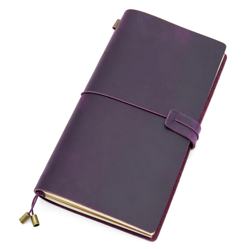 Carnet de Voyage en Cuir Véritable – Journal Vintage Artisanal Personnalisable