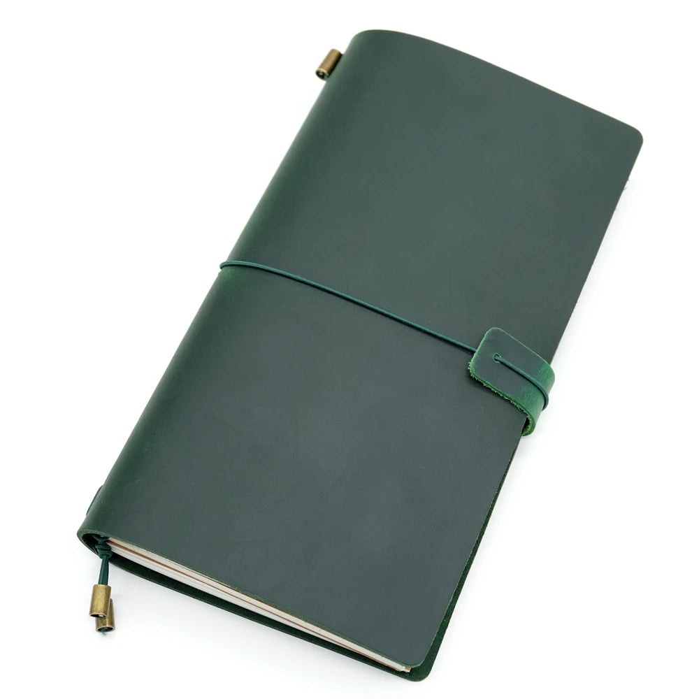 Carnet de Voyage en Cuir Véritable – Journal Vintage Artisanal Personnalisable
